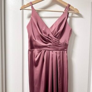 Azazie Aqua Dress in Amethyst Size 0